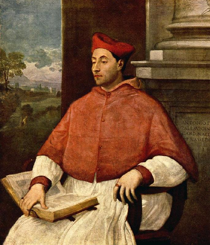 Sebastiano del Piombo Portrait of Antonio Cardinal Pallavicini oil painting picture